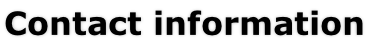 Contact information